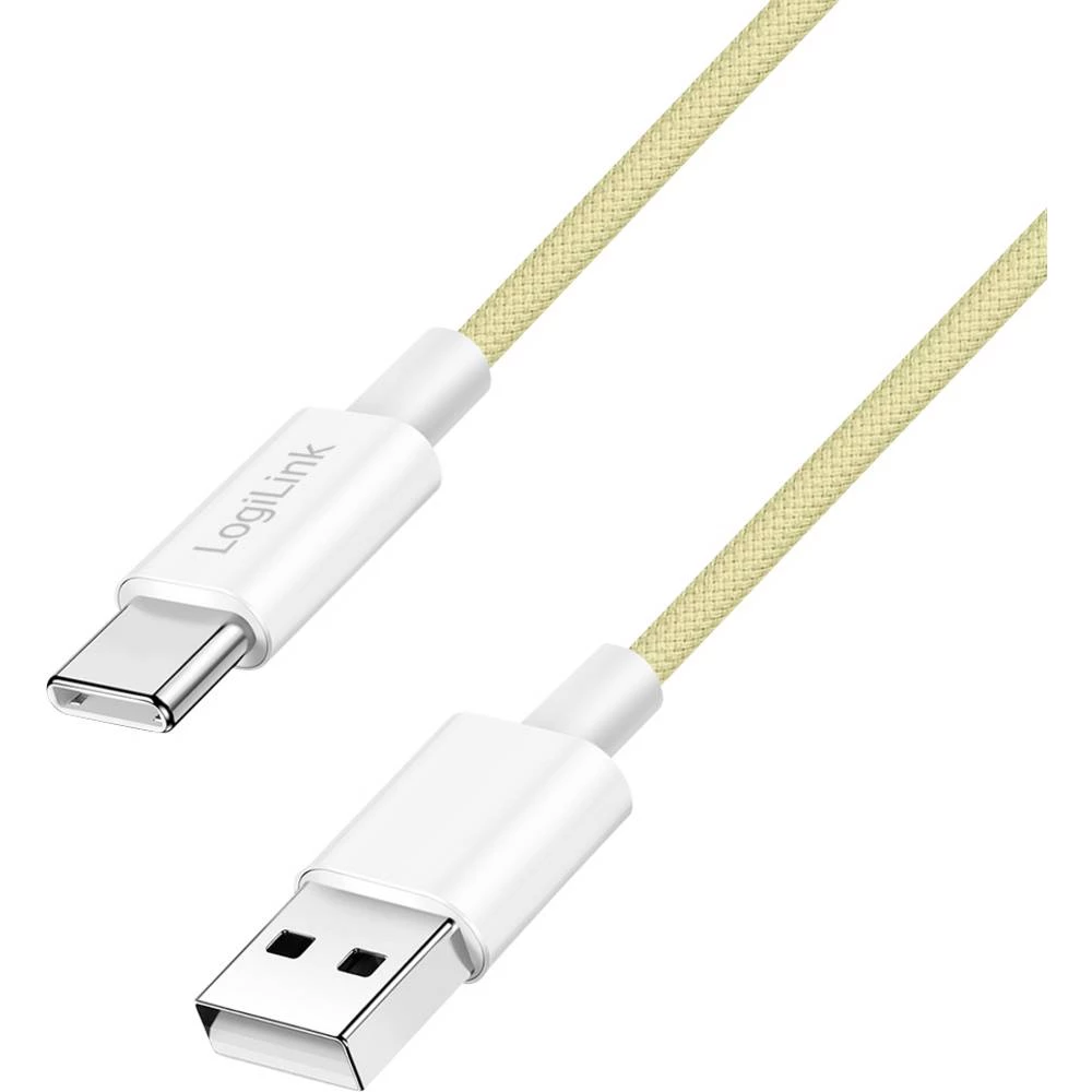 LogiLink USB-C kabel USB 2.0 USB-A utikač, USB-C® utikač 1 m žuta CU0333 slika