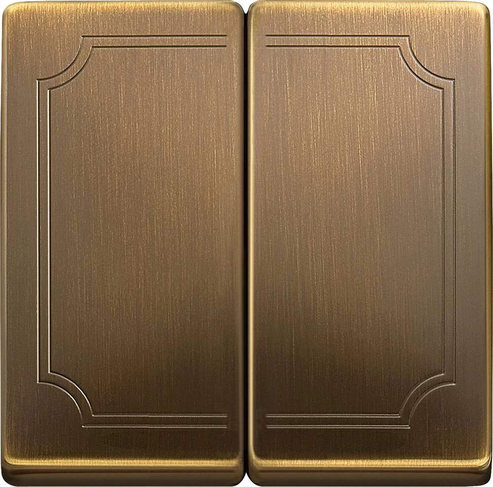 Merten Poklopac Izmjenični prekidač Mjedena 412543 slika