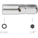 Bernstein Tools 4-566 Bit adapter 1/4 inča> Bitovi od 4 mm 25 mm 1/4"