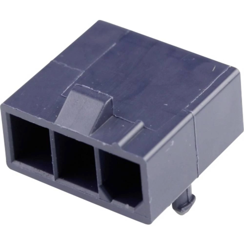 Molex 1726480103 Mini-Fit Jr. Header, Single Row, Right-Angle, with Snap-in Plastic Peg PCB Lock, 3 Circuits, PA Polyamide slika