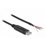 Delock USB kabel USB 2.0 USB-A utikač, otvoreni krajevi kabela 0.50 m crna 63497