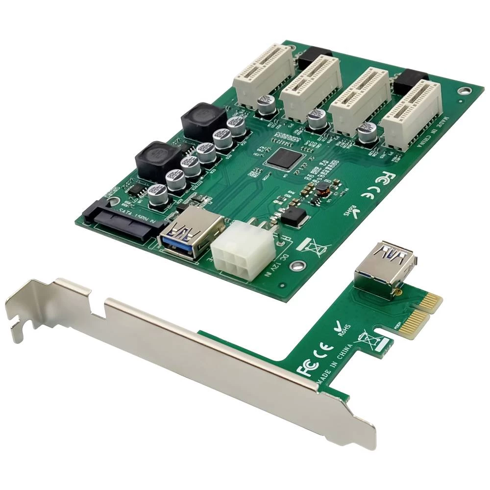 Conceptronic EMRICK PCIe-x1 zu 4x PCIe-x1 Erweiterungskit PCI-Express kartica PCIe slika
