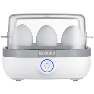 Severin EK 3164 kuhalo za jaja s mjernom šalicom, s bušilom jaja, bez BPA bijela, siva slika