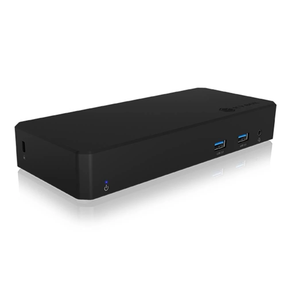 ICY BOX IB-DK2254AC Žičani USB 3.2 Gen 2 (3.1 Gen 2) Type-C crni ICY BOX 60802 stanica za punjenje prijenosnog računala slika