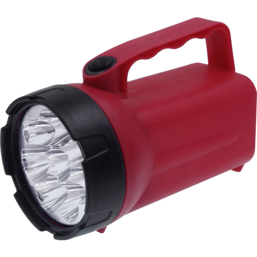 Ampercell Ručni reflektor na bateriju Crvena/crna 00838 LED 60 h slika