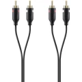 Cinch Audio Priključni kabel [2x Muški cinch konektor - 2x Muški cinch konektor] 2 m Crna pozlaćeni kontakti Belkin slika