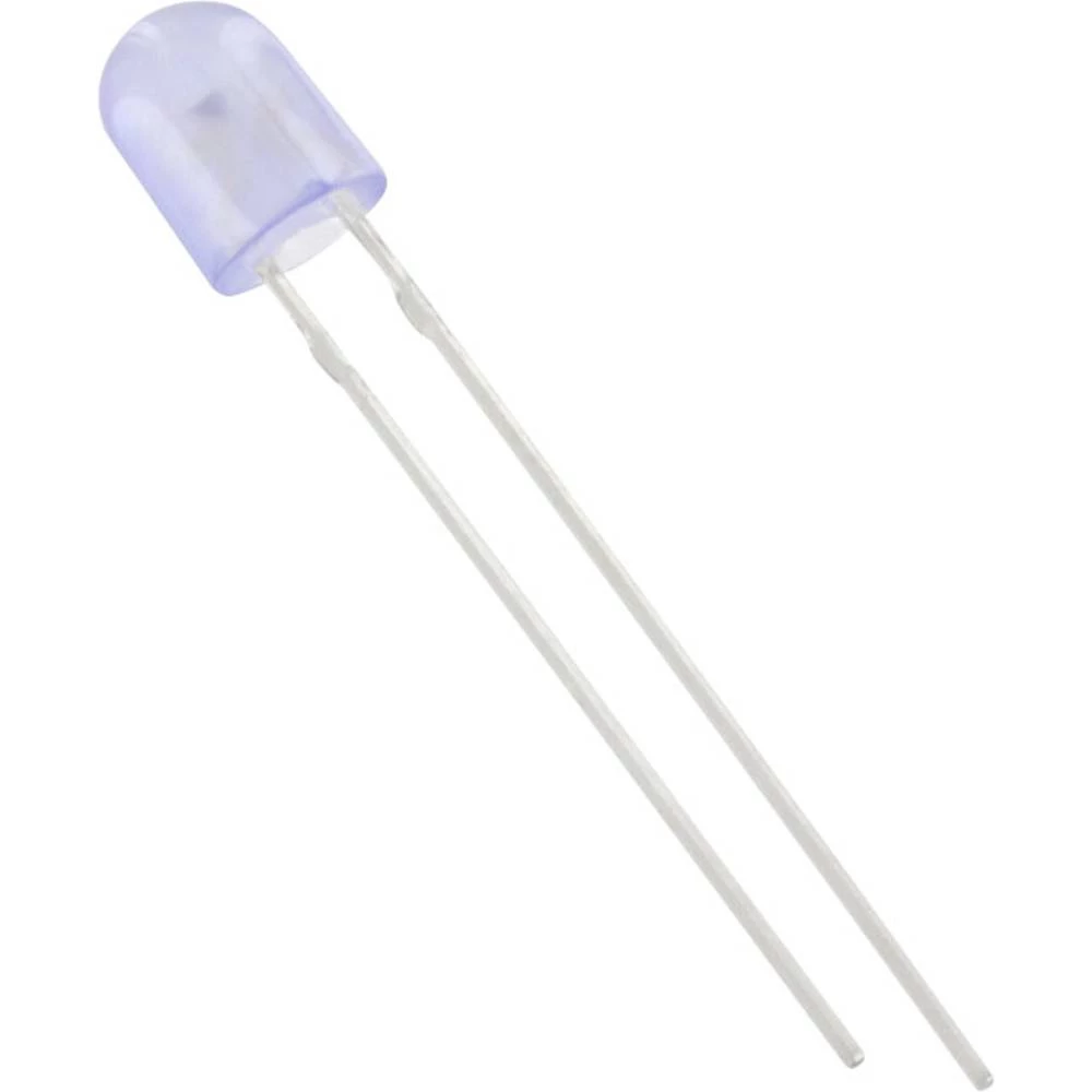 HuiYuan 5234B2D-JHC-B difuzne LED Plava boja Ovalan 5 mm 650 mcd 110 °, 50 ° 20 mA slika