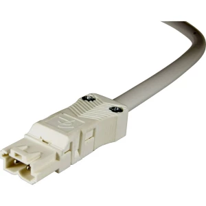 Adels-Contact 14815210 mrežni priključni kabel slobodan kraj - mrežni adapter Ukupan broj polova: 2 bijela 1.00 m 75 St. slika