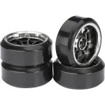 Absima 1:10 cestovni model kompletni kotači Drifter C 9 krakova crno-krom 4 St.