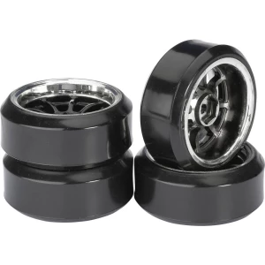 Absima 1:10 cestovni model kompletni kotači Drifter C 9 krakova crno-krom 4 St. slika