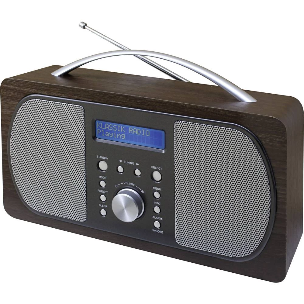 DAB+ (1012) Prijenosni radio SoundMaster DAB600DBR DAB+, UKW Tamnosmeđa slika