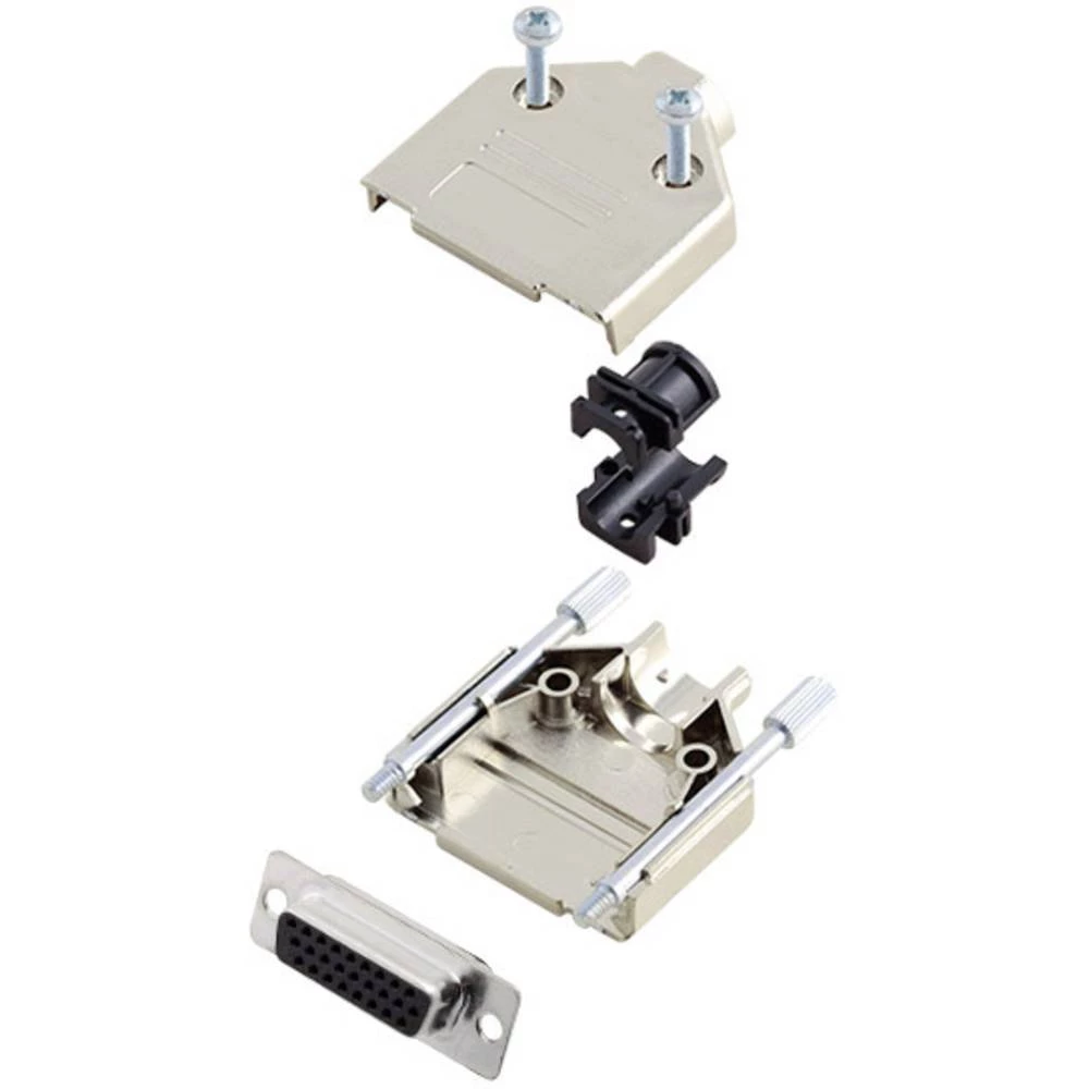 Višestruki ženski konektor D-SUB komplet 180 ° Broj polova: 15 Lemni kup Amphenol 1 ST slika