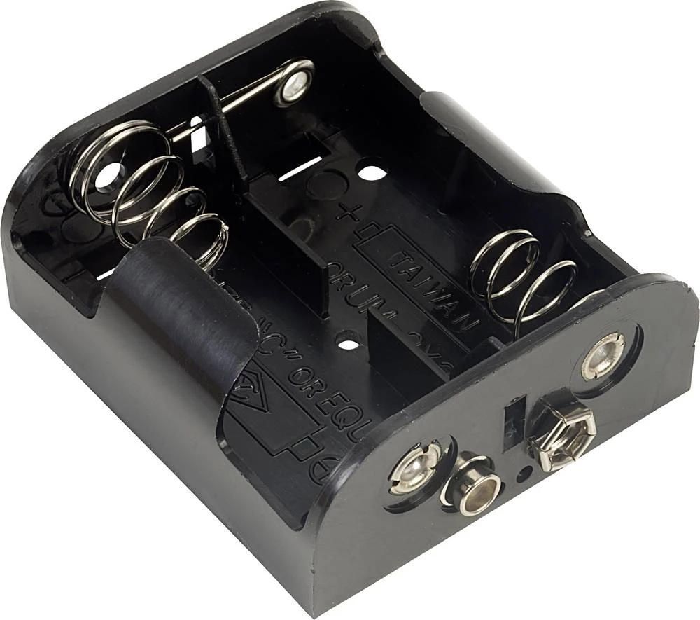 Baterije - držač 2x Baby (C) Snap priključak TRU COMPONENTS 22-1B slika