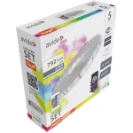 avide ABLSBL12V5050-30RGBW-TYIR LED traka-kompletan set Energetska učinkovitost 2021: G (A - G) s utikačem 12 V, 230 V 5 m toplo bijela