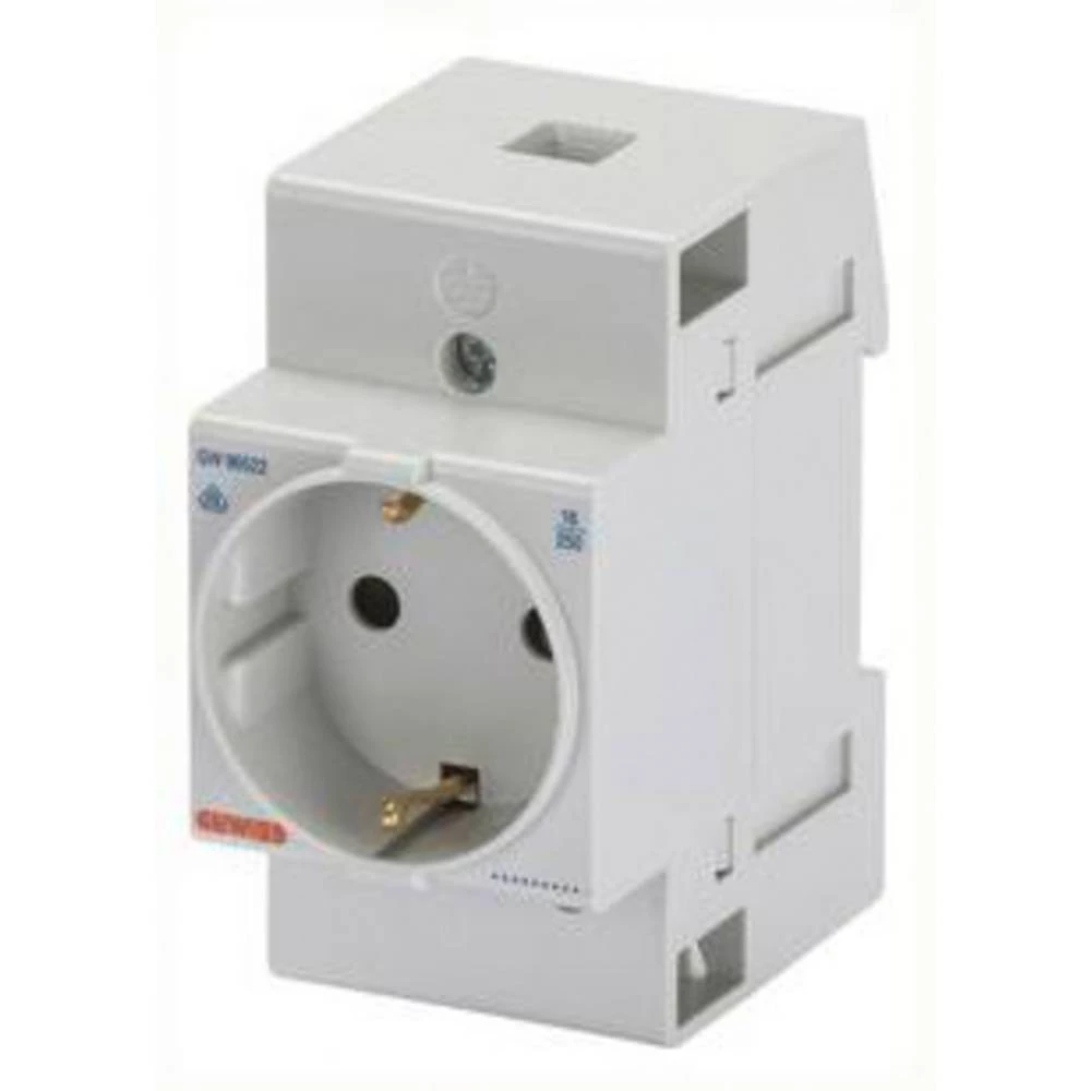 sigurnosna utičnica-Bez poklopca za šinu Gewiss GW96522 čista bijela (ral 9010) 2 St. slika