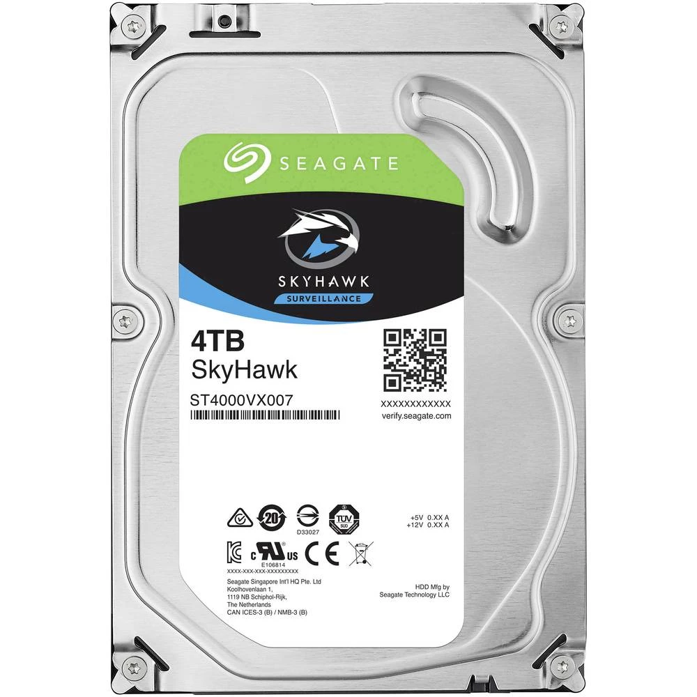 Unutarnji tvrdi disk 8.9 cm (3.5 ") 4 TB Seagate SkyHawk Bulk ST4000VX007 SATA III slika