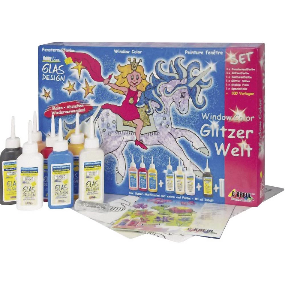 Kreul Window Color Glas Design Glitzerwelt 42844 slika