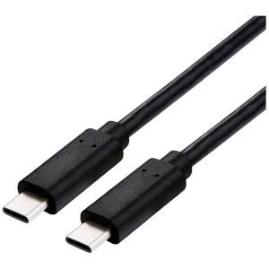 Value USB-C kabel USB 4.0 USB-C® utikač 1.00 m crna sa zaštitom 11999082 slika