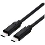 Value USB-C kabel USB 4.0 USB-C® utikač 1.00 m crna sa zaštitom 11999082