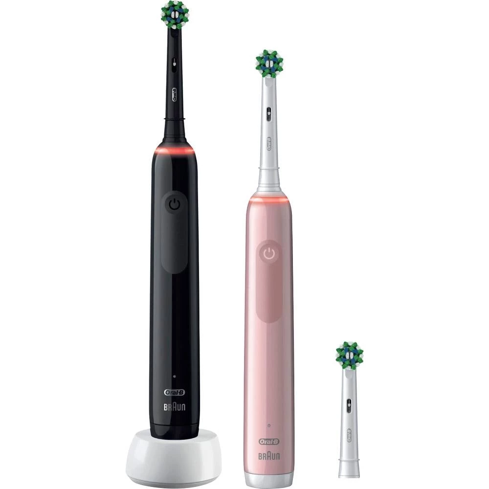 Oral-B Pro3 3900 612626 električna četkica za zube crna, ruža slika