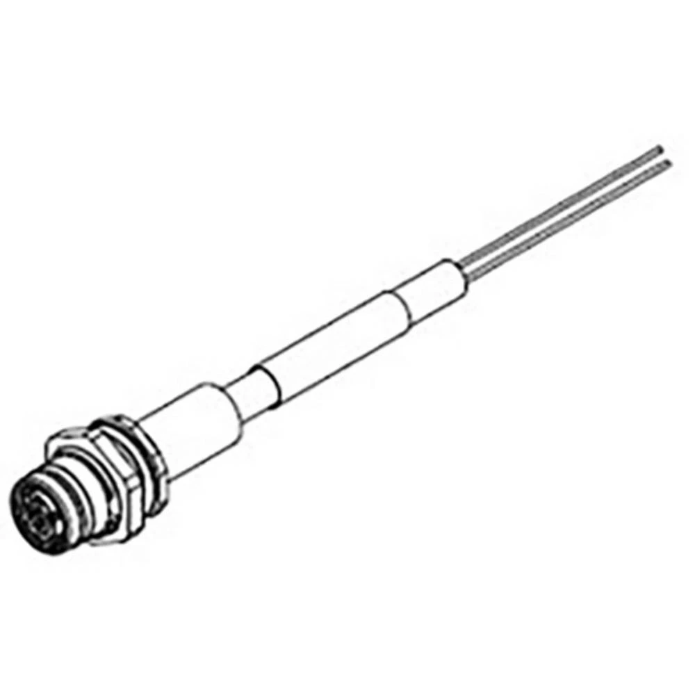 Molex 1300540012 Ultra-Lock (M12) Single-Ended Receptacle, 4 Poles, Female (Straight) to Pigtail, Length 0.20m (7.87") slika