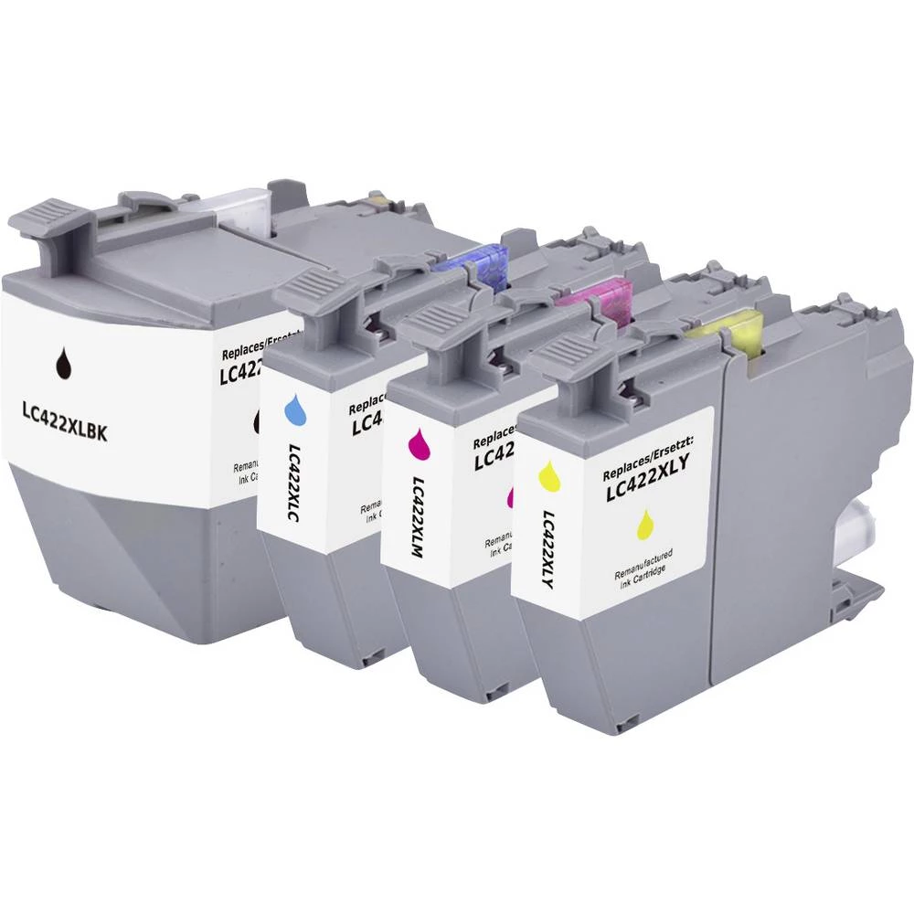Renkforce tinta zamijenjen Brother LC-422XLVAL kompatibilan kombinirano pakiranje crna, cijan, purpurno crven, žut RF-BL slika