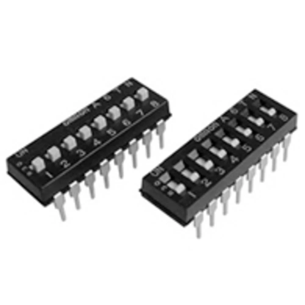 Omron dip prekidač Broj polova (broj) 2 THT 1 St. Bag slika