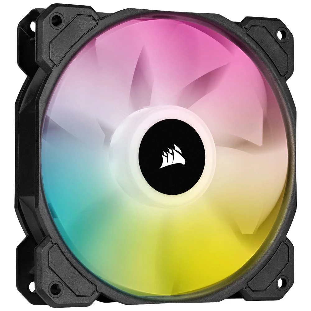 Corsair SP120 RGB ELITE ventilator kućišta računala 12 cm crna 1 kom. Corsair SP120 RGB ELITE ventilator za PC kućište crna slika