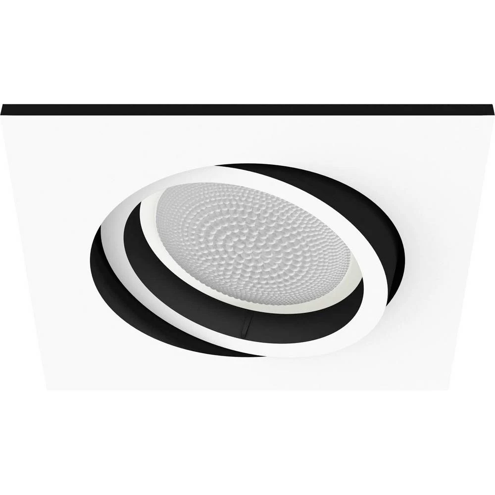 Philips Lighting Hue ugradbena LED svjetiljka  871951433860900  Hue White Amb. Milliskin Einbauspot eckig weiß 350lm Erweiterung GU10 5 W slika