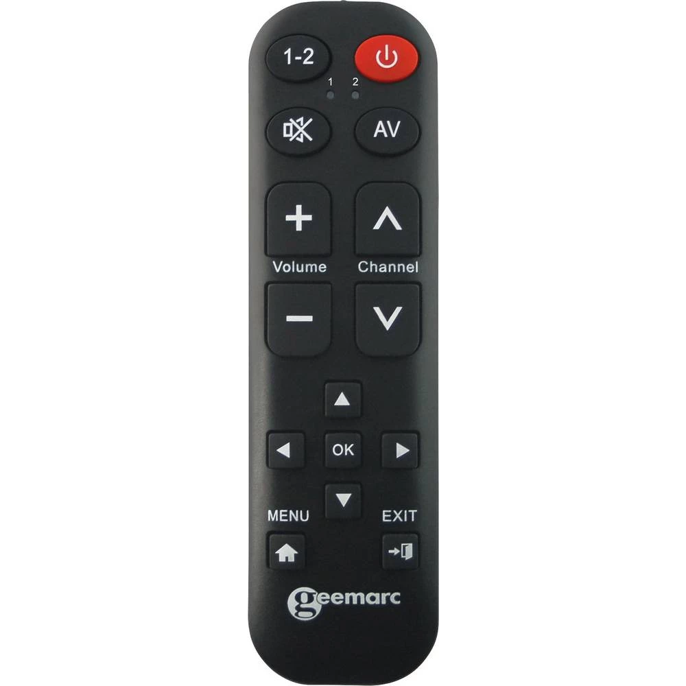 Geemarc TV-15 daljinski upravljač crna slika