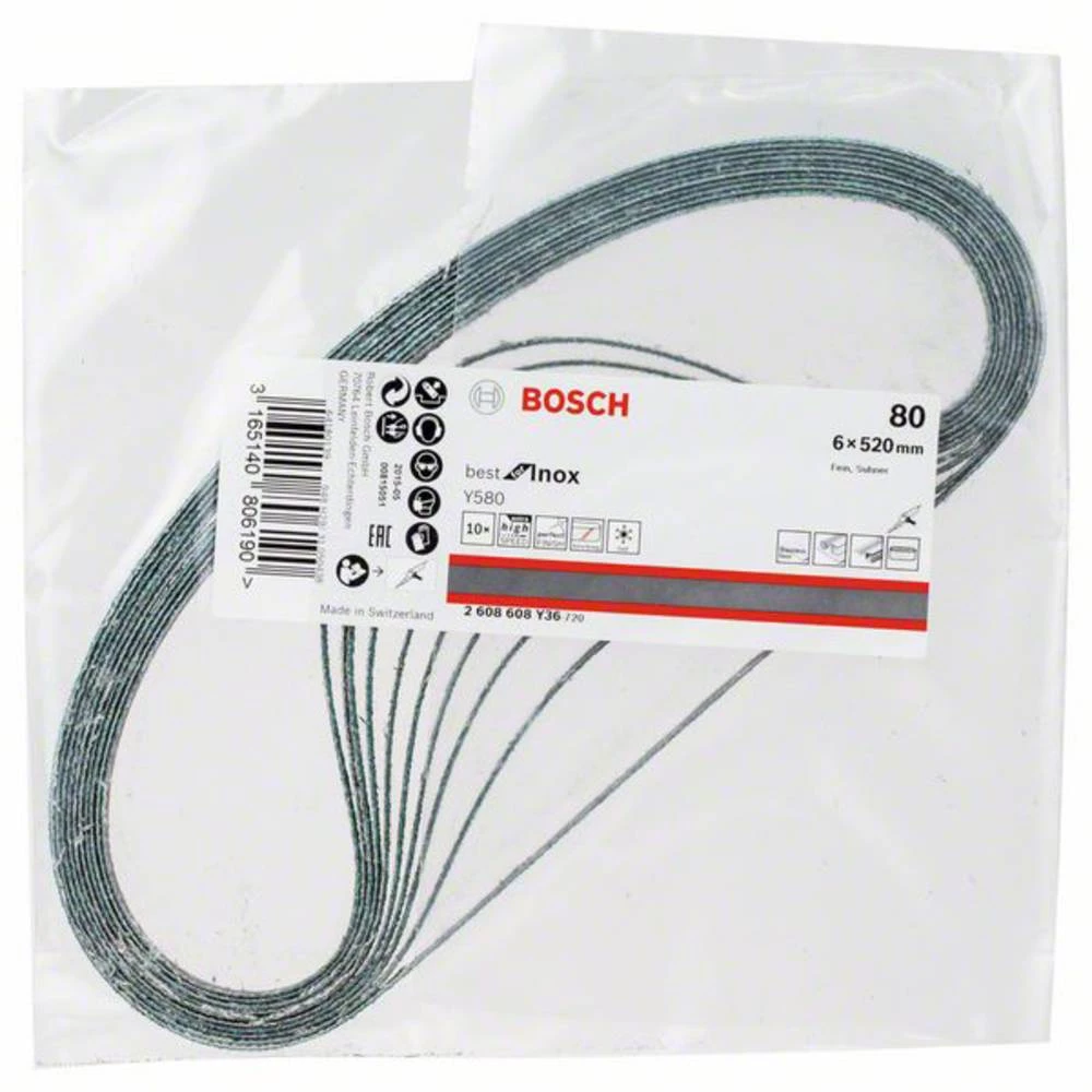 Bosch Accessories Best for Inox 2608608Y36 Brusna traka Granulacija 80 (D x Š) 520 mm x 6 mm 10 ST slika