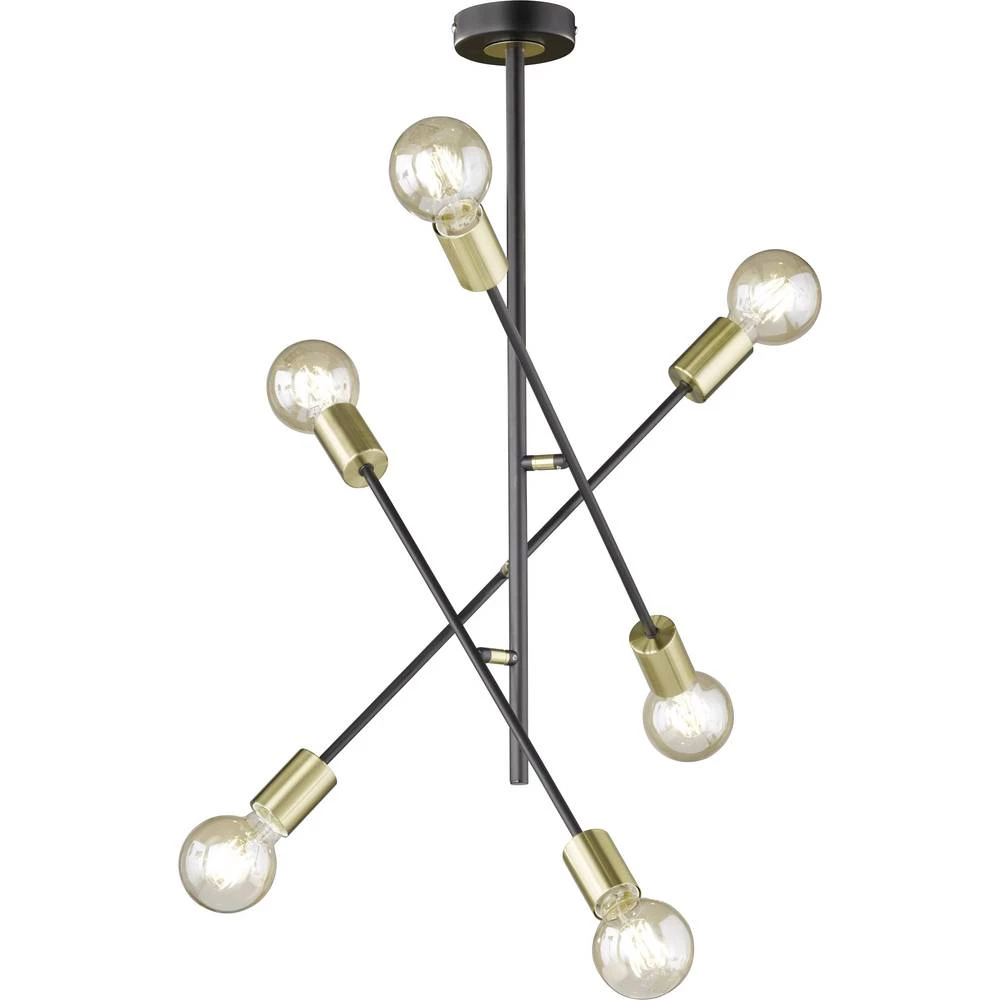 Viseća svjetiljka LED E27 360 W WOFI Tanil 9565.06.46.8100 Crna, Zlatna slika