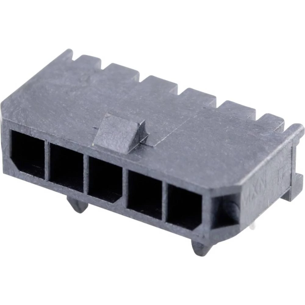 Molex 436500500 Micro-Fit 3.0 Right-Angle Header, 3.00mm Pitch, Single Row, 5 Circuits, with Snap-in Plastic Peg PCB Lock slika