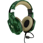 Trust GXT 323C CARUS igraće naglavne slušalice sa mikrofonom 2x 3,5 utičnica (mikrofon/slušalice), 3,5 mm priključak sa vrpcom, stereo preko ušiju džungla/žuta, kamuflažna boja