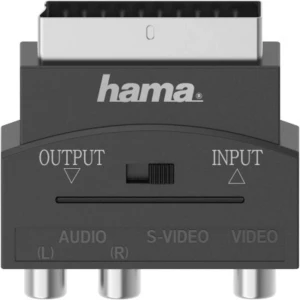 Hama S-Video / Cinch AV adapter [1x ženski konektor s-video - 3x ženski cinch konektor]  crna slika