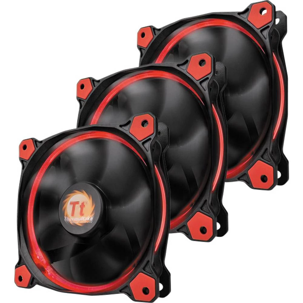 Ventilator za PC kućište Thermaltake RIING LED Crvena (Š x V x d) 120 x 120 x 25 mm slika
