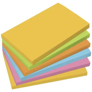 Sigel ljepljiva bilješka BA127 125 mm x 75 mm  plava boja, žuta, zelena, narančasta, ružičasta 600 list slika