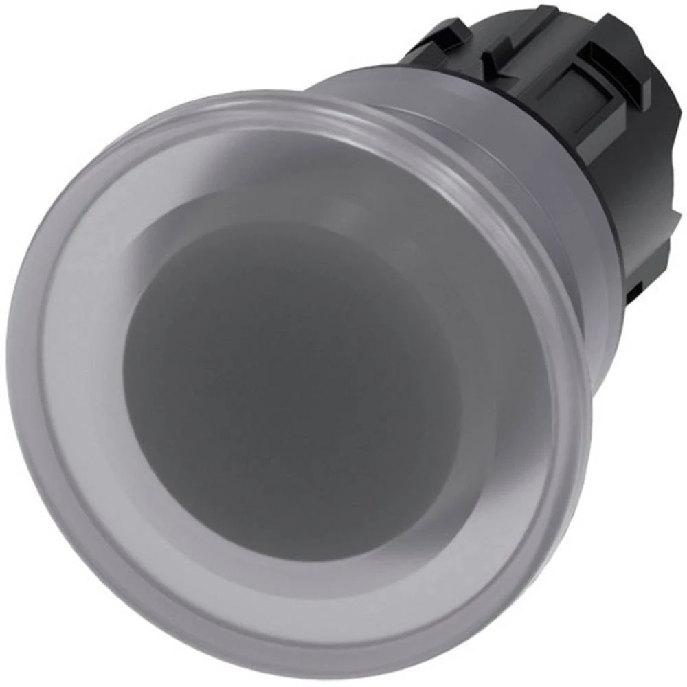 Siemens 3SU1031-1BD70-0AA0 gljivasto tipkalo prednji prsten od metala dugme pješčano-siva, bistra   1 St. slika