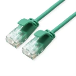 Roline green 21443930 RJ45 mrežni kabel, Patch kabel CAT 6a U/UTP 0.15 m zelena 1 St.