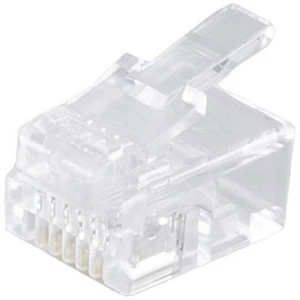 Shiverpeaks  Shiverpeaks BASIC-S mrežni modularni utikač RJ12 6-pinski, 6 dodijeljenih kontakata, pozlaćeni kontakti, pakiranje od 10 BS72050-10 ravni muški konektor   Broj polova 6p6c prozir slika