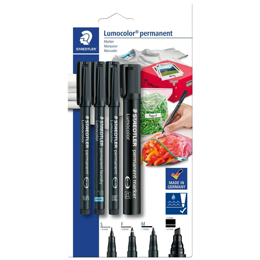 Staedtler Lumocolor 60 BK-6 trajni marker crna vodootporno: da slika