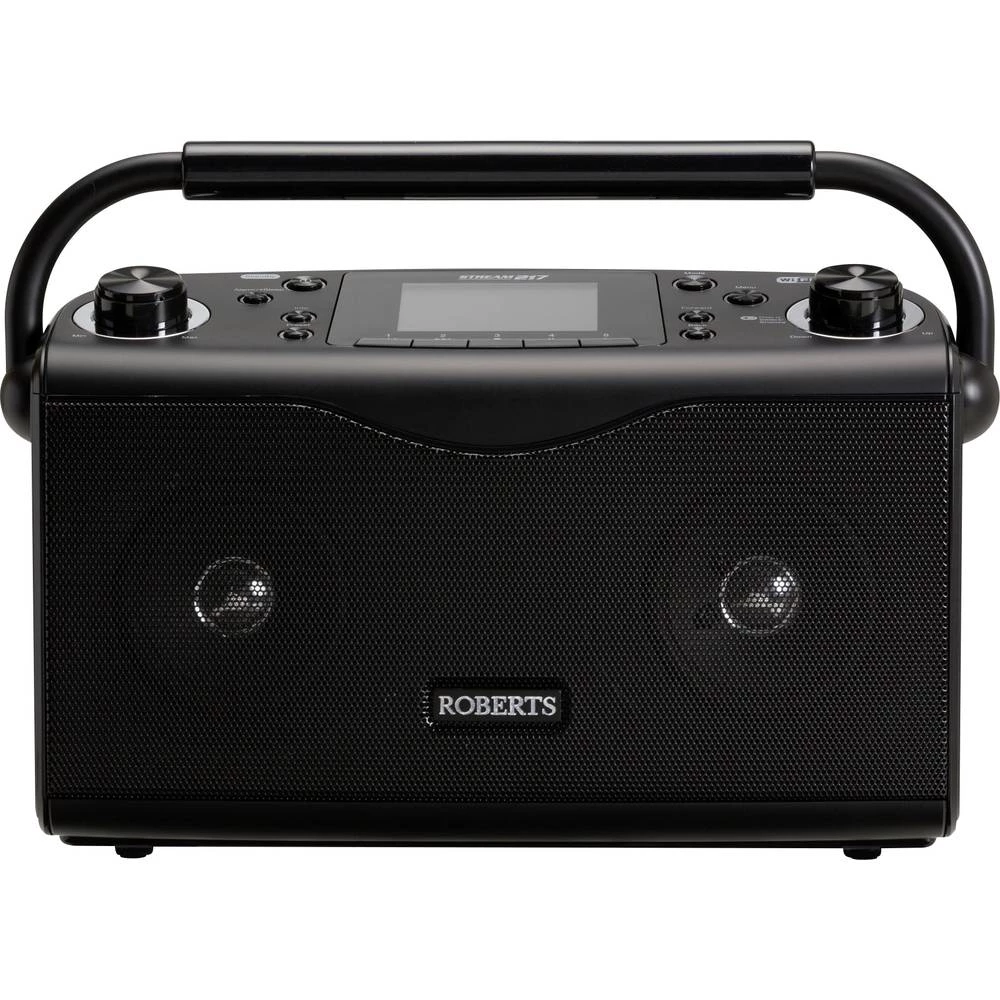 Internet Stolni radio Roberts Stream217 AUX, WLAN Spotify Crna slika