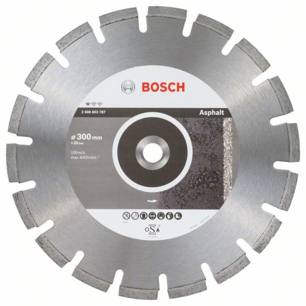 Dijamantni rezni disk standard za asfalt, 300 x 20,00 x 2,8 x 10 mm Bosch Accessories 2608603787 promjer 300 mm 1 ST slika
