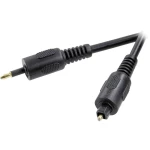 SpeaKa Professional Toslink digitalni audio priključni kabel [1x 3,5 mm optički muški konektor - 1x muški konektor tosli