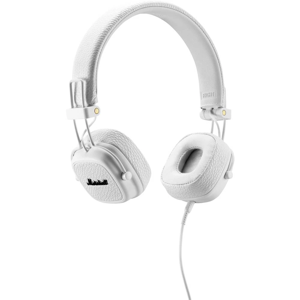 Naglavne slušalice Marshall Major III Na ušima Sklopive, Slušalice s mikrofonom Bijela slika