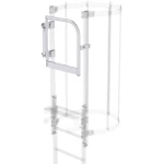 Günzburger Steigtechnik 63502 Protuprovalna vrata bez padajuće šine, svijetla aluminijska verzija od 01-2010 1 St.