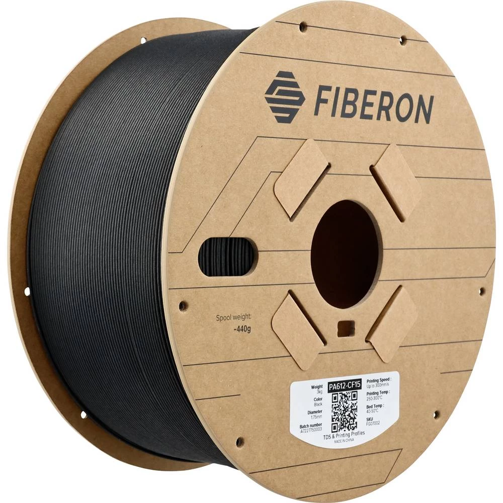 Polymaker FG07002 Fiberon™ PA612-CF15 3D pisač filament PA612-CF ojačan karbonskim vlaknima 1.75 mm 3000 g crna 1 kom. slika