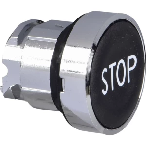 Schneider Electric ZB4BA234 prednji element za tipku ponovno postavljiv (Ø) 22 mm stop krom boja, crna 1 St. slika