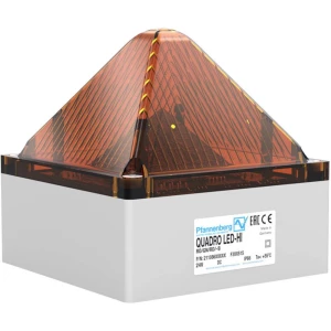 Signalna svjetiljka Pfannenberg QUADRO LED HI 90-253 AC AM Narančasta Narančasta Bljeskalica, Žmigavac, Stalno svjetlo 230 V/AC slika