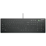 CHERRY Active KEY MTA AK-C8112 Corded žičani tipkovnica njemačka, qwertz crna ergonomski, tihe tipke, silikonska membran